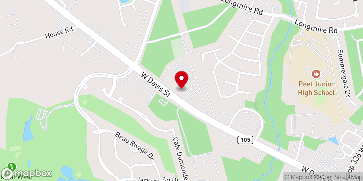 Map showing location of First Methodist Conroe