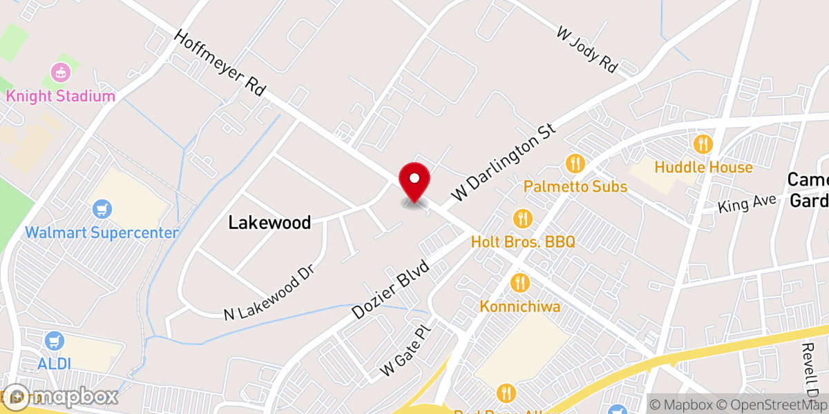 Map showing location of Salvation Army