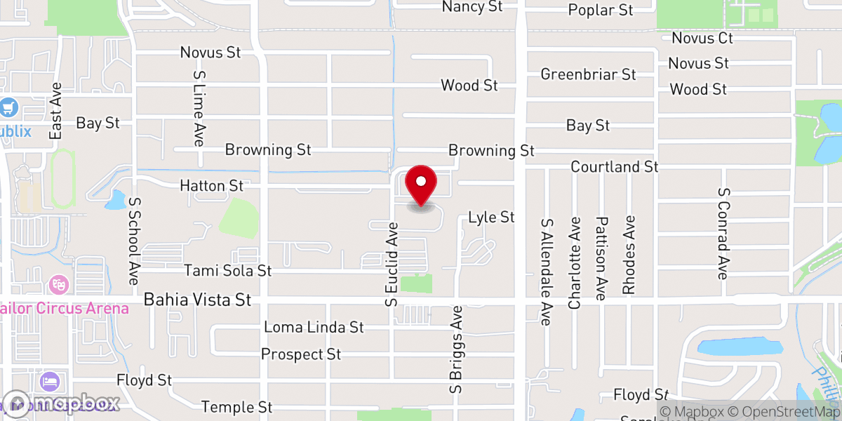 Map showing location of Sarasota United for Responsibility and Equity-s U R E
