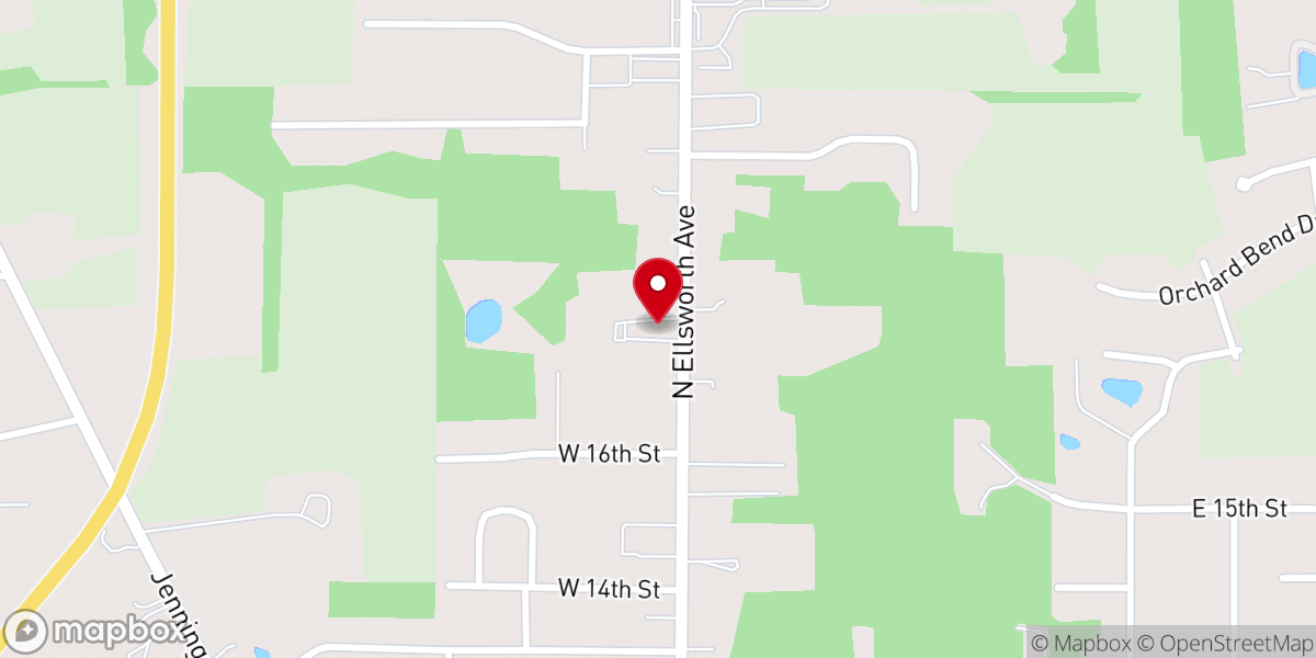 Map showing location of Salem Bible Methodist Church