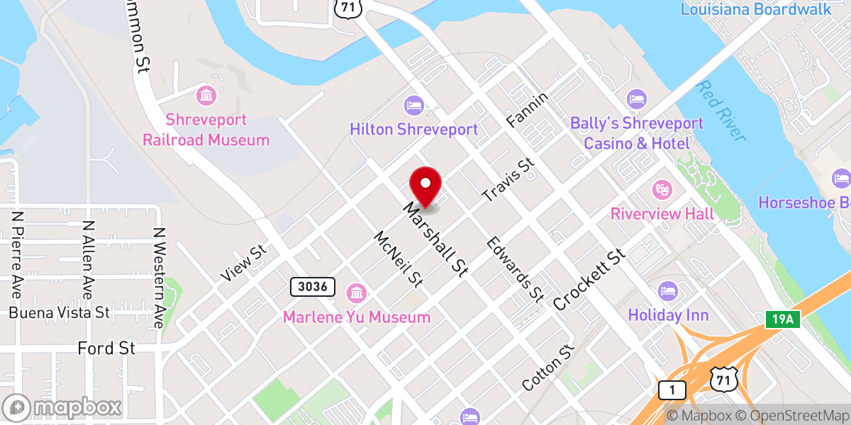 Map showing location of Holy Trinity Catholic Church