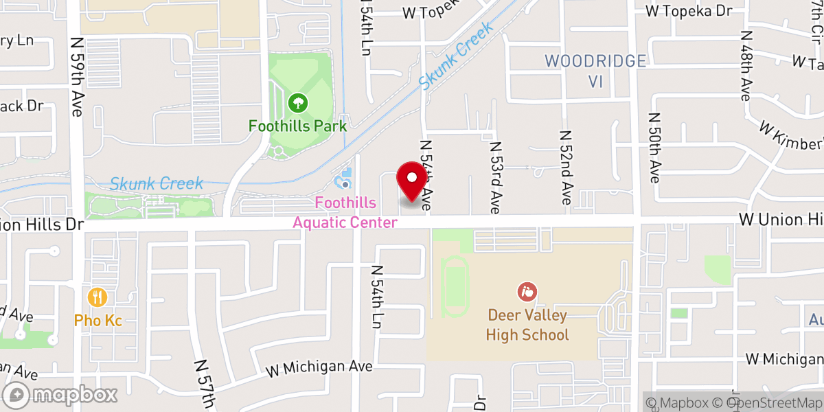 Map showing location of Family Life Assembly of God