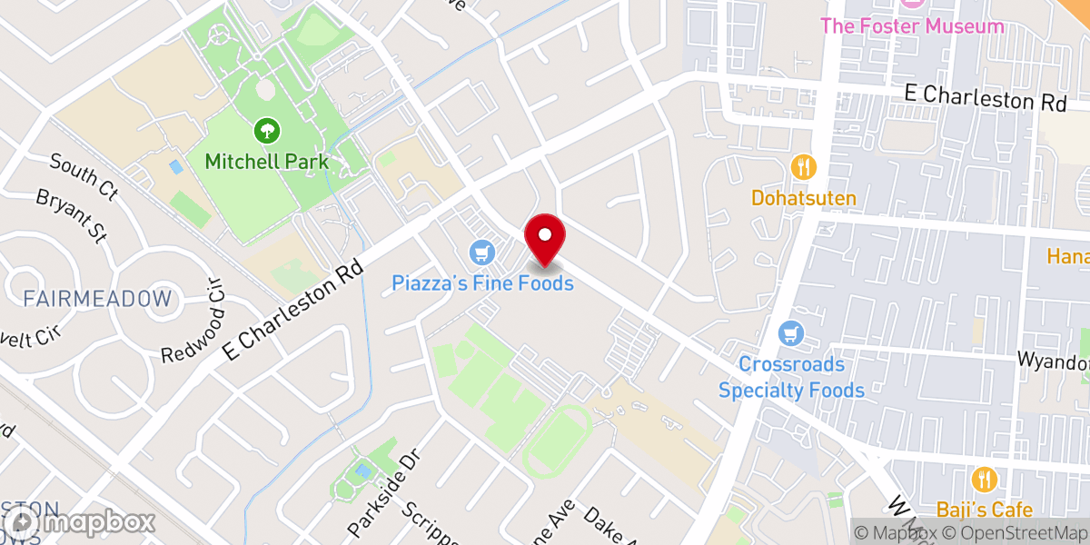 Map showing location of Community for Christ Church of Palo Alto