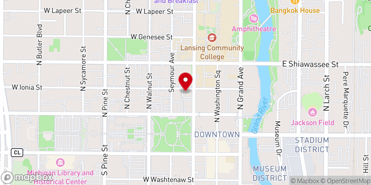 Map showing location of Christ Community Church