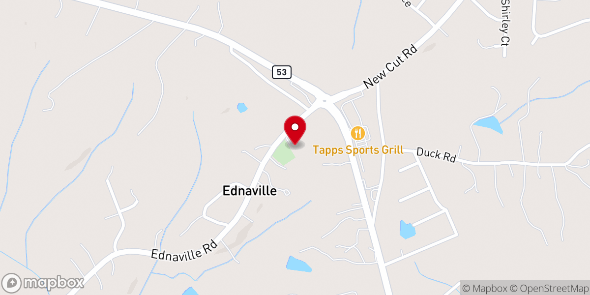 Map showing location of Braselton Church of God of Prophecy - Food Distribution Center