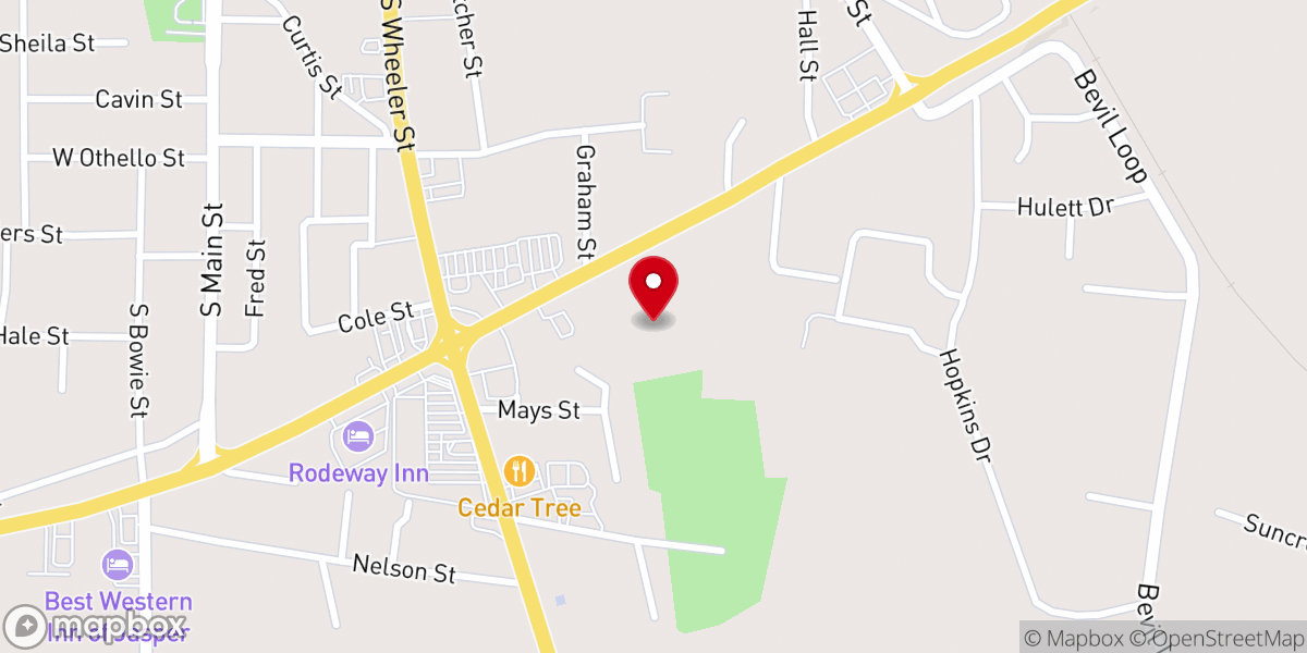 Map showing location of Church-Jesus Christ House
