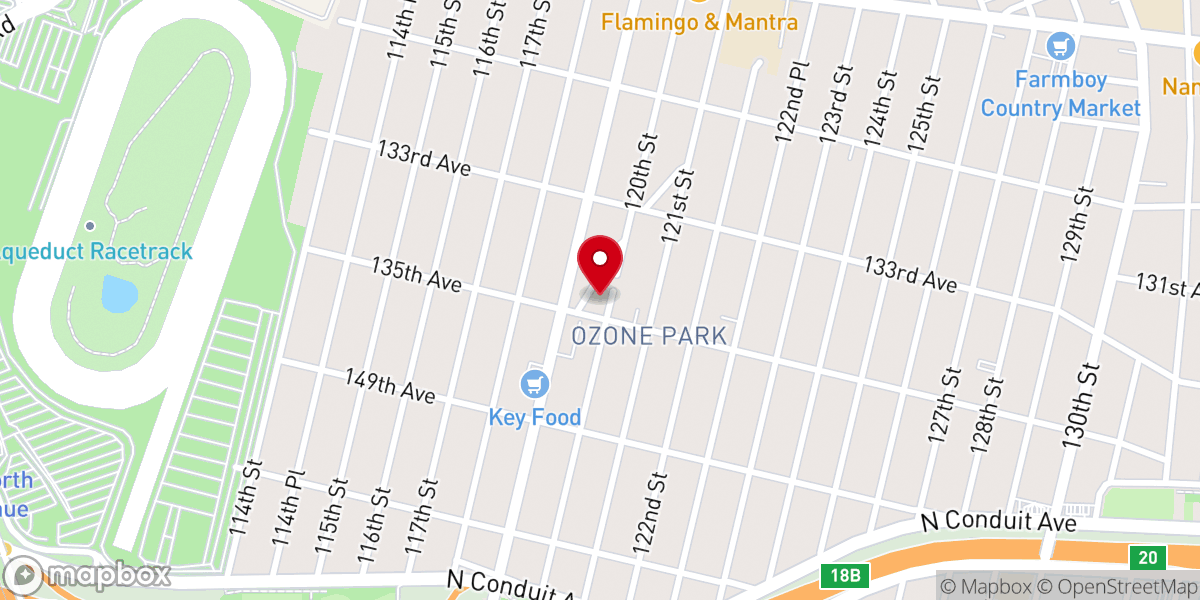 Map showing location of St.James-St. Matthew's Lutheran Church