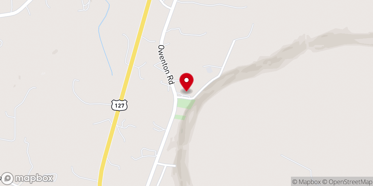 Map showing location of Bethel Baptist Church