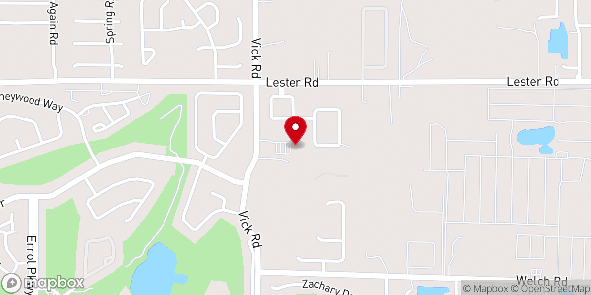 Map showing location of Word of Life Church