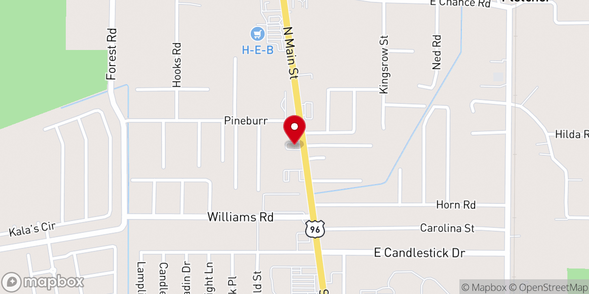 Map showing location of Whataburger