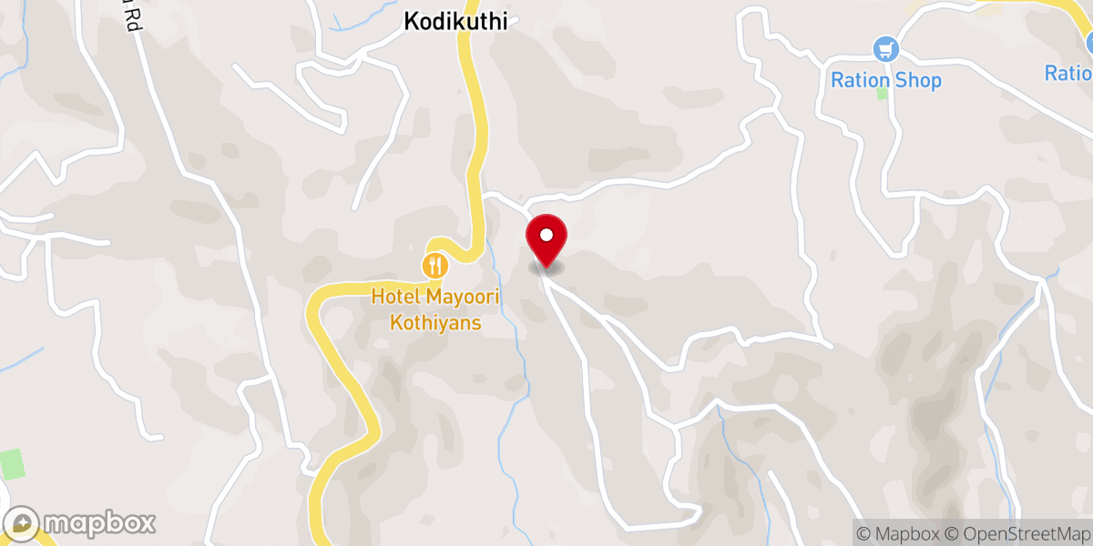Map showing location of St. Antony's Syro Malabar Church, Nirmalagiri