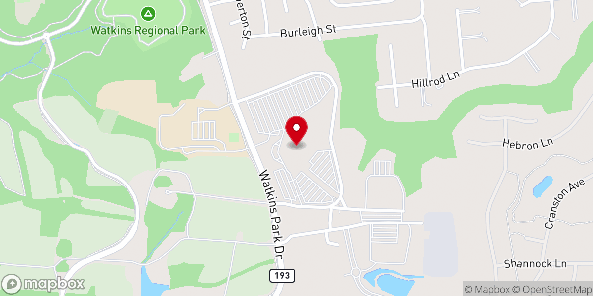 Map showing location of First Baptist Church of Glenarden - Worship Center