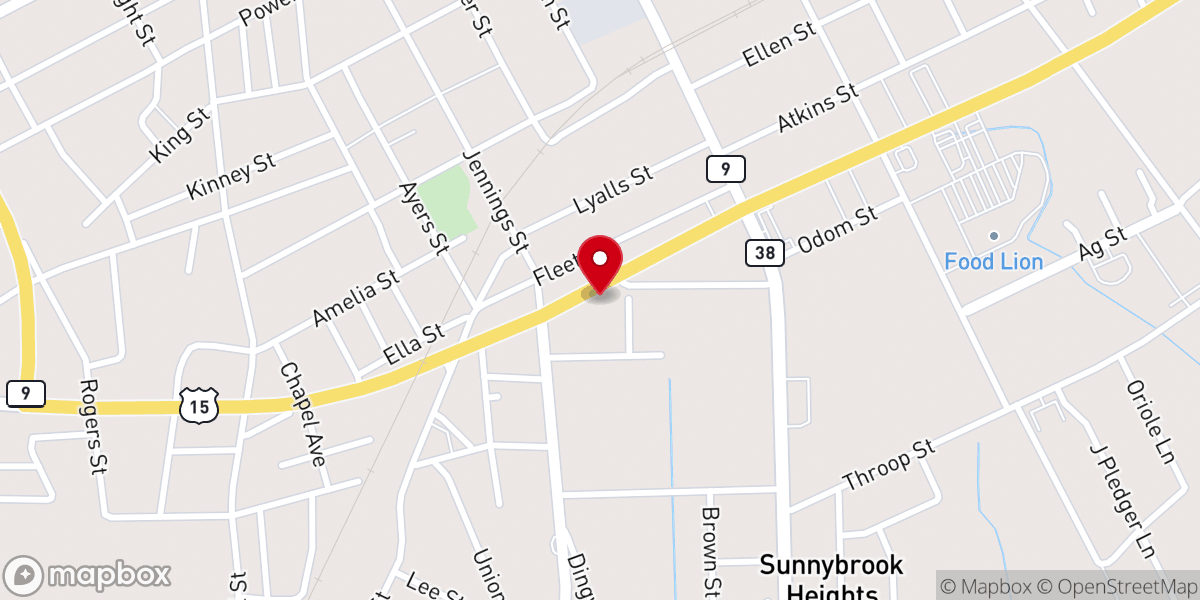 Map showing location of Victory Walk Ministries