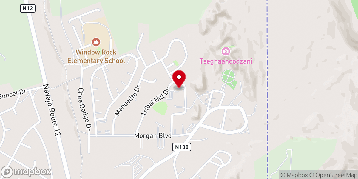 Map showing location of Center of Unbroken Praise Inc