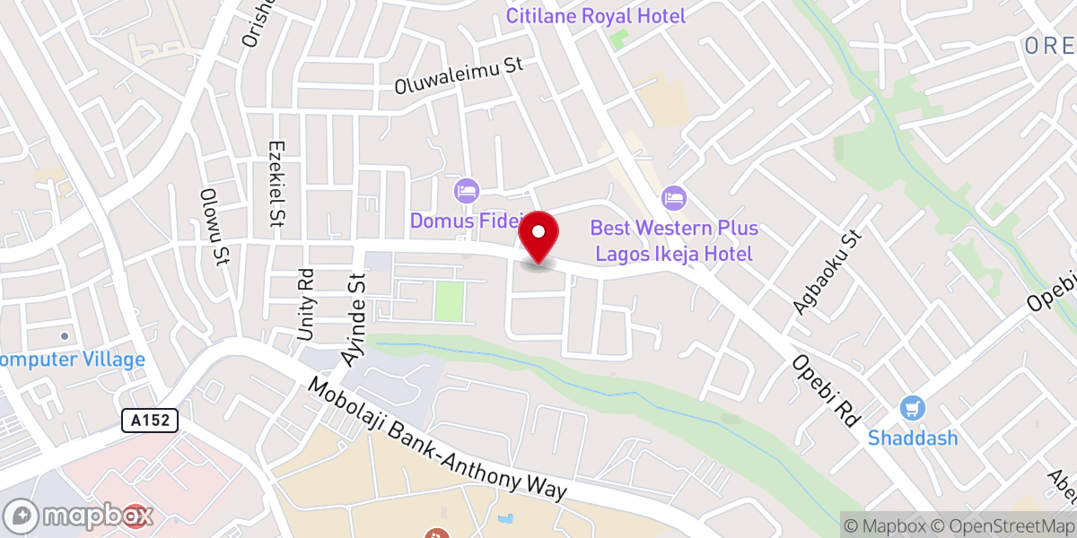 Map showing location of The Redeemed Christian Church Of God, My Father's House Parish