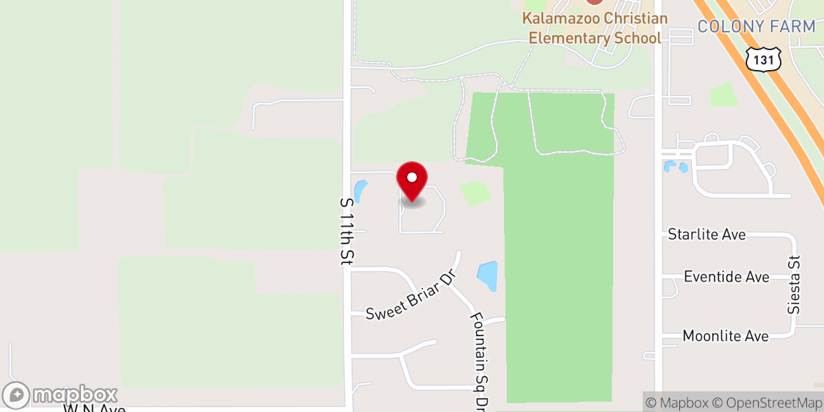 Map showing location of Lighthouse Community Church