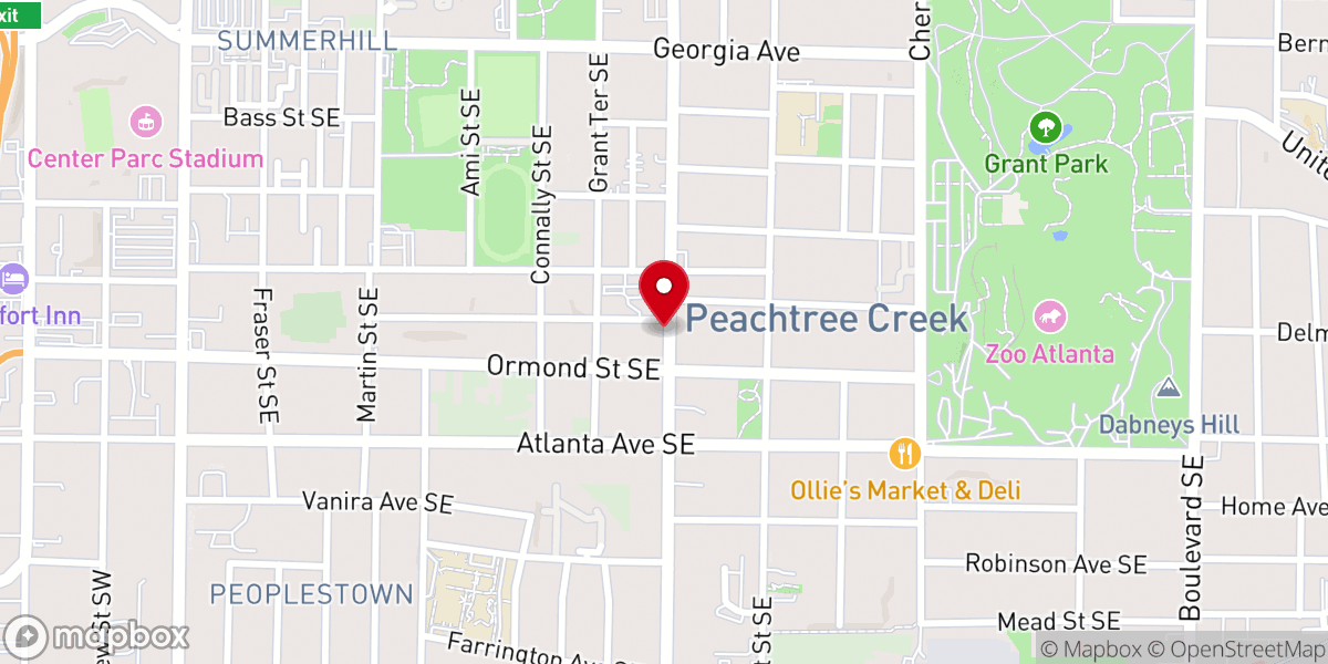 Map showing location of Athens Institute of Ministry Inc