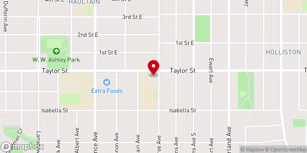 Map showing location of Saint Philip Neri Parish
