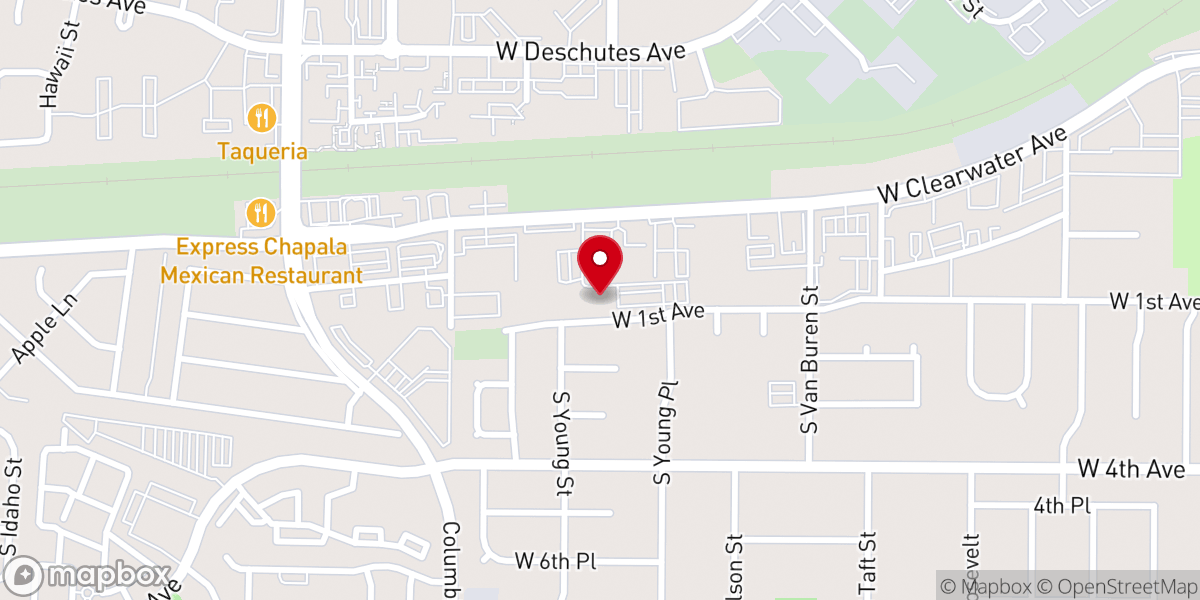 Map showing location of Holy Spirit Catholic Church