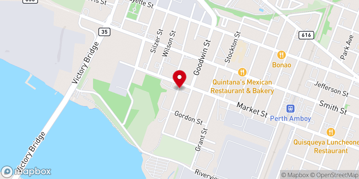 Map showing location of Christ Mercy Church