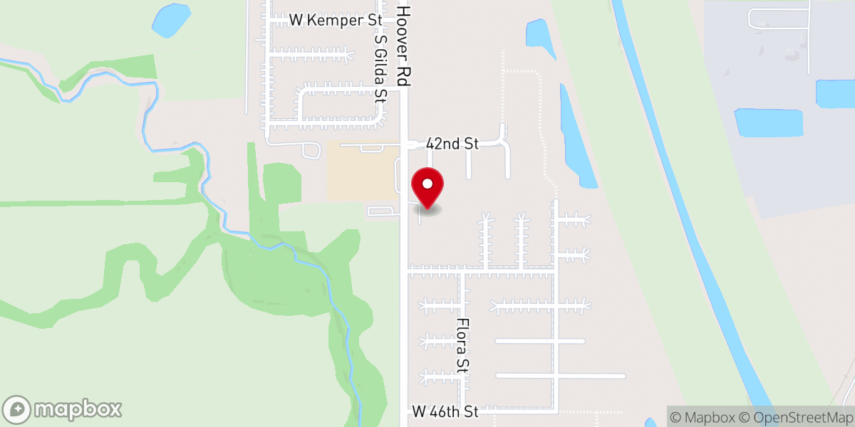 Map showing location of True Life Church