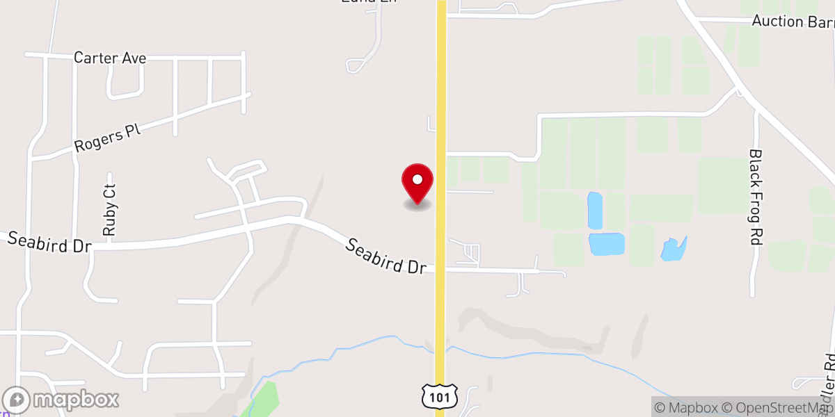 Map showing location of Faith Baptist Church