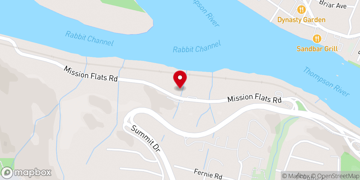 Map showing location of 800 Mission Flats Rd Unit 400