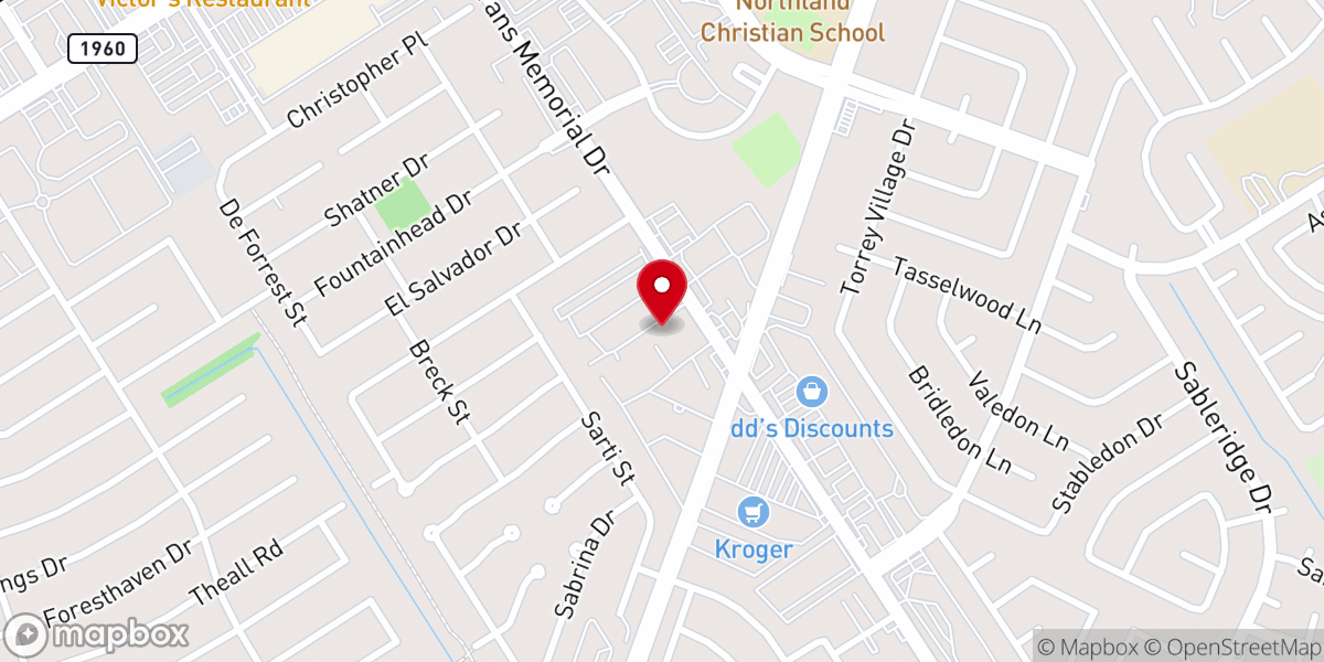Map showing location of Cornerstone of Faith Church