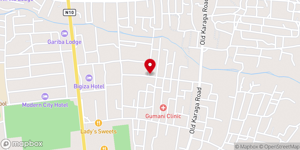Map showing location of The Church of Pentecost, Tishegu Assembly