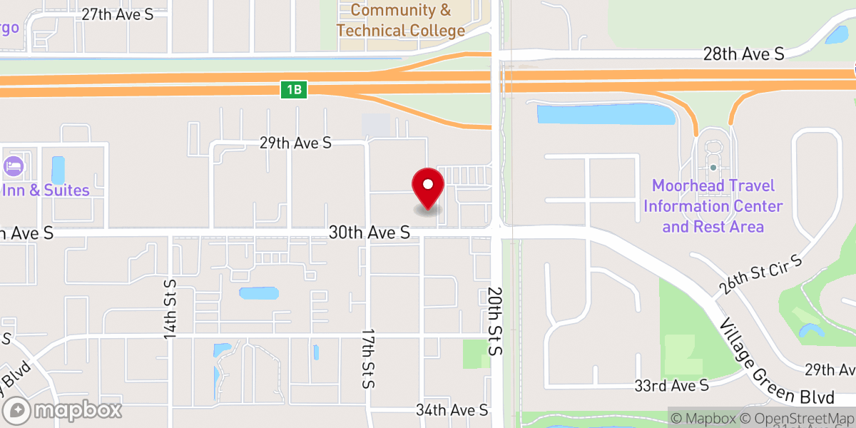 Map showing location of Church of Christ