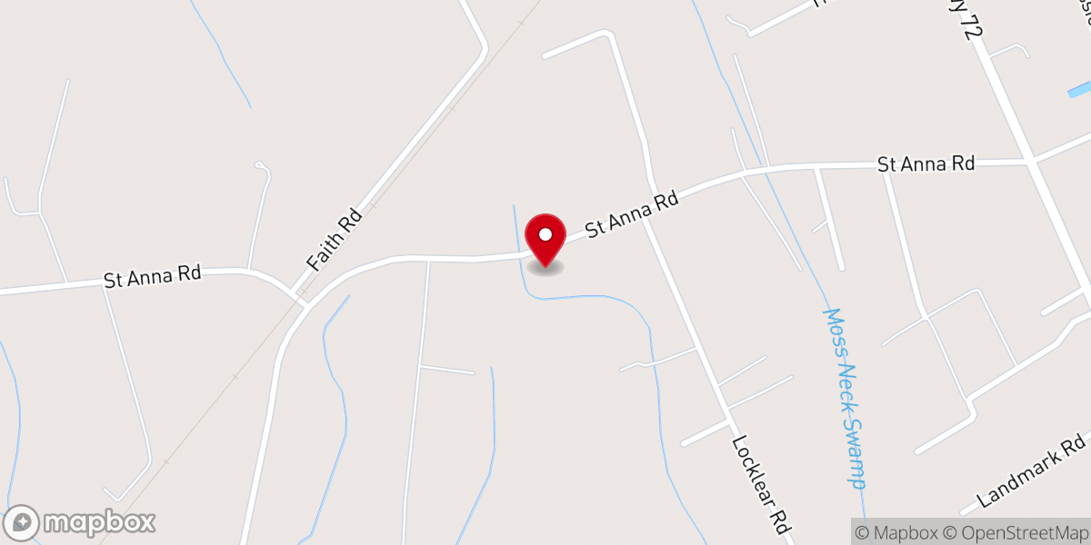 Map showing location of Sandy Plains Methodist Church