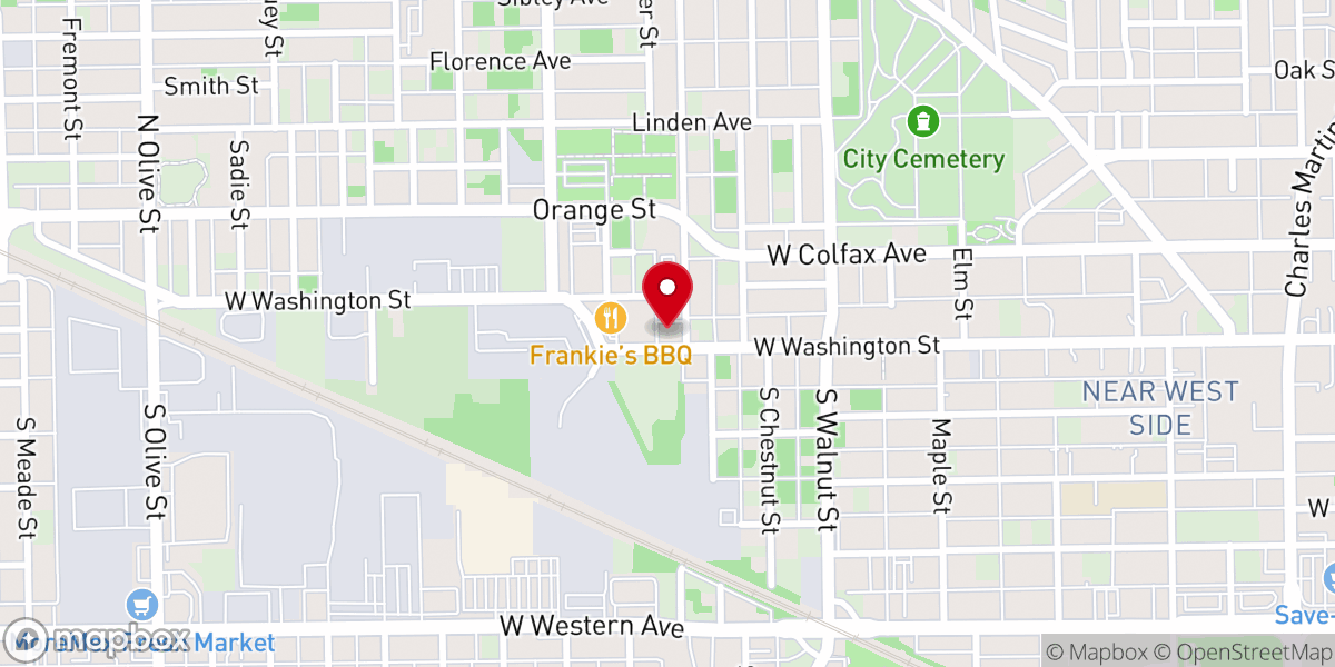 Map showing location of St Augustine Catholic Church