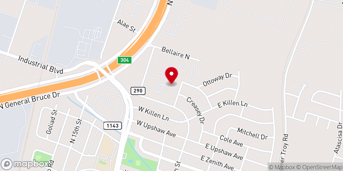 Map showing location of Cultural Activities Center