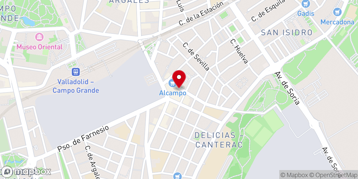 Map showing location of Parroquia del Dulce Nombre de María