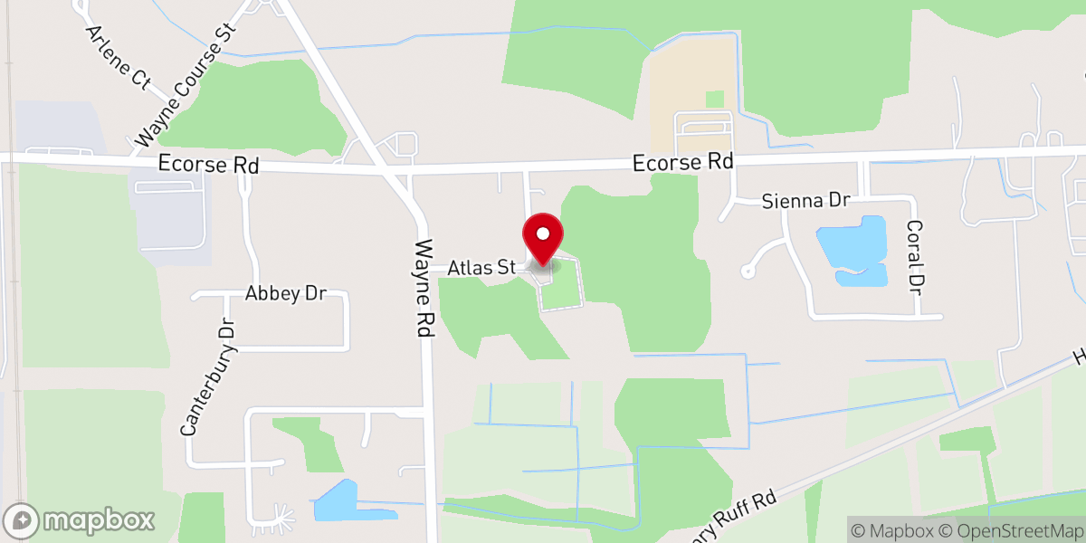 Map showing location of Saints City Church of God