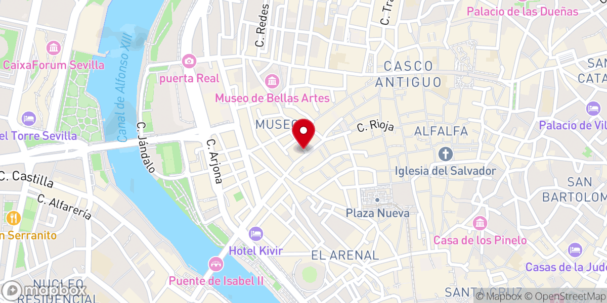 Map showing location of Capilla De La Virgen De Monserrat