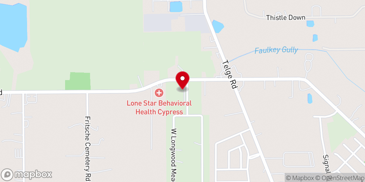Map showing location of Life Family - Cypress, TX