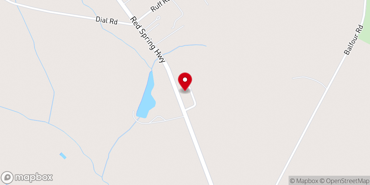 Map showing location of Rock Church