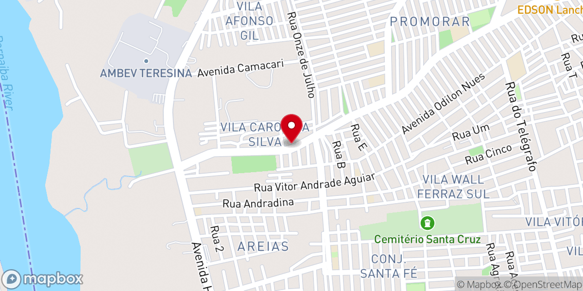 Map showing location of Igreja Pentecostal Boas Novas