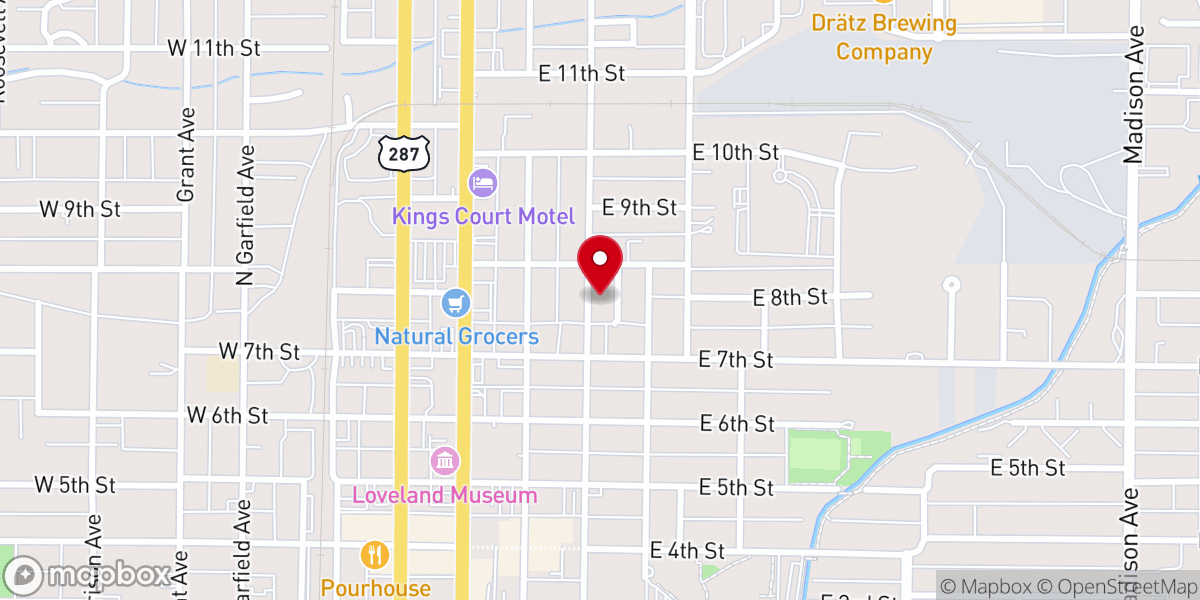 Map showing location of McCREERY HOUSE