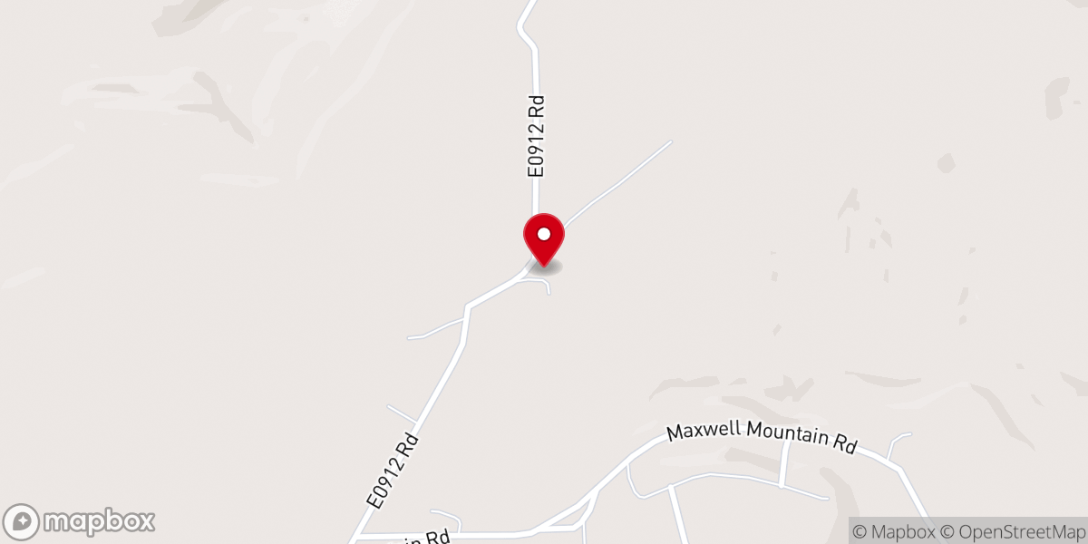 Map showing location of Beaver Church