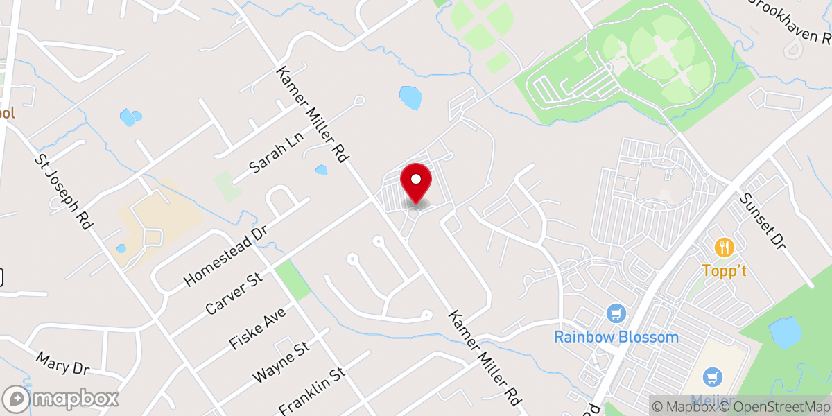 Map showing location of Graceland Church