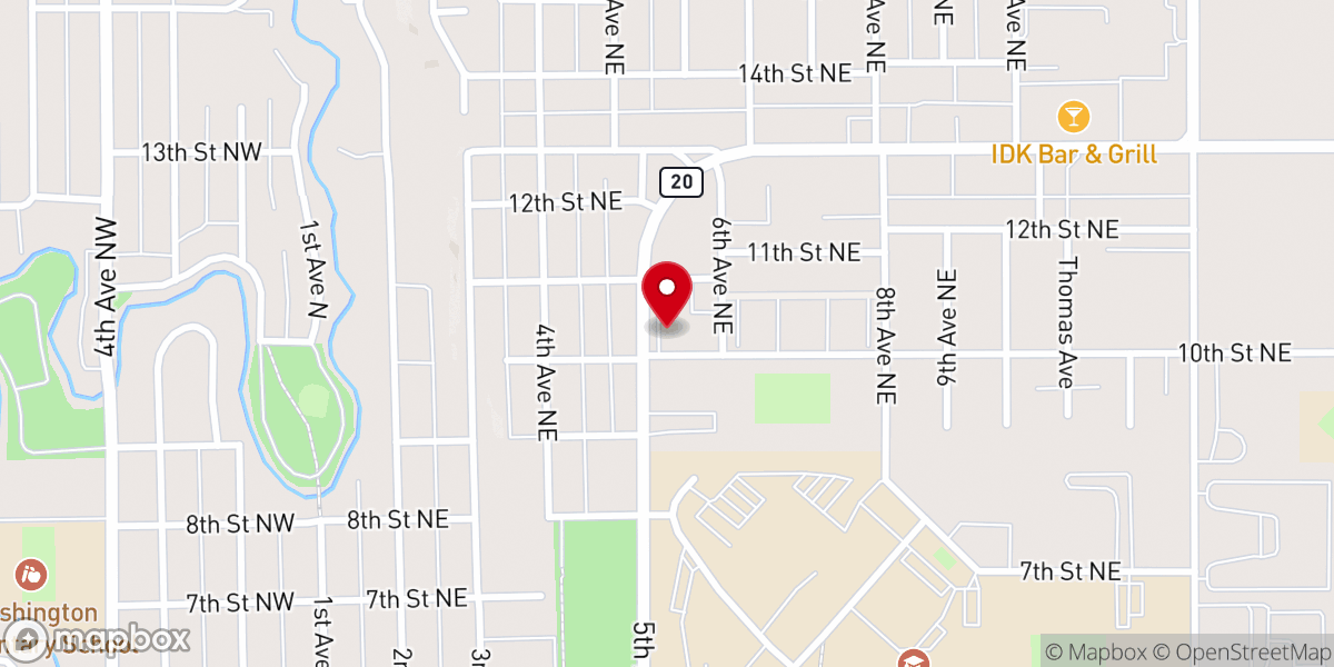 Map showing location of Mccoy Ministries