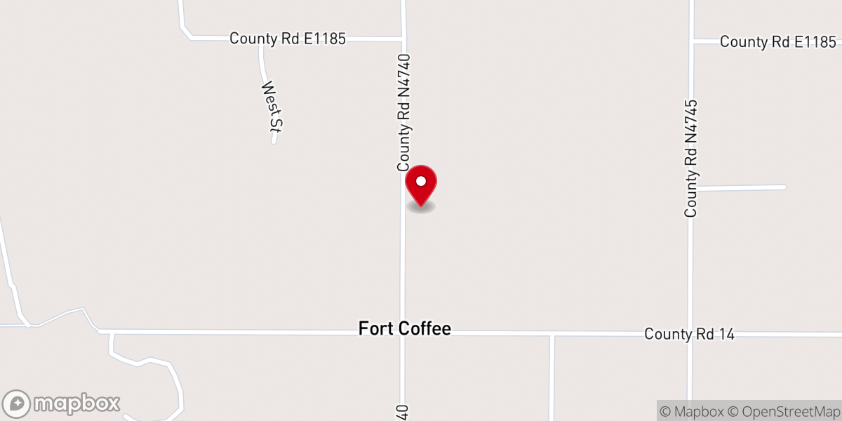 Map showing location of Mt Triumph Baptist Church