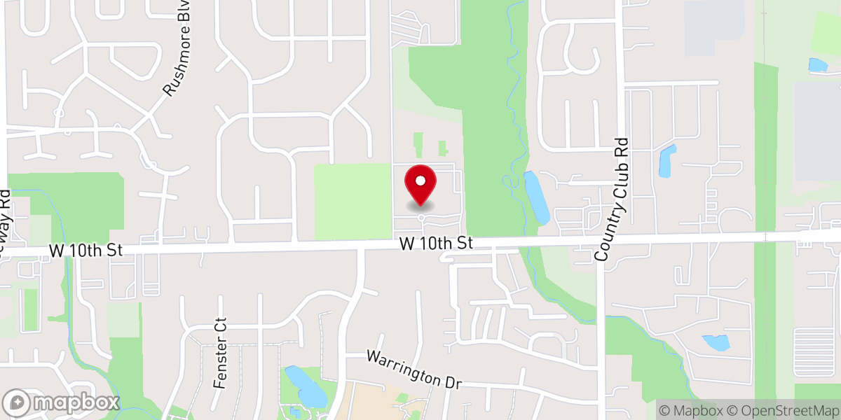 Map showing location of Westside Church of the Nazarene