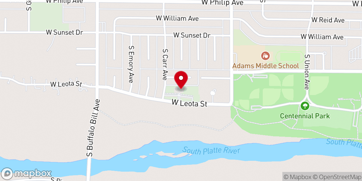Map showing location of First Presbyterian Church
