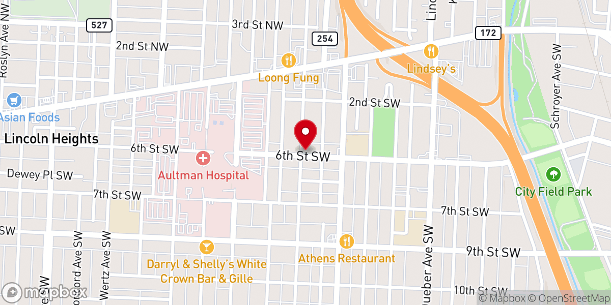 Map showing location of New Greater Peace Church