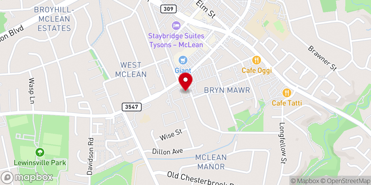 Map showing location of Christian Science Reading Room