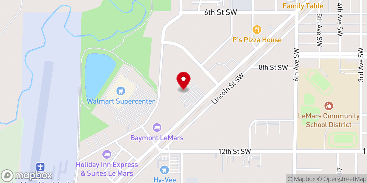Map showing location of La Fiesta Charra