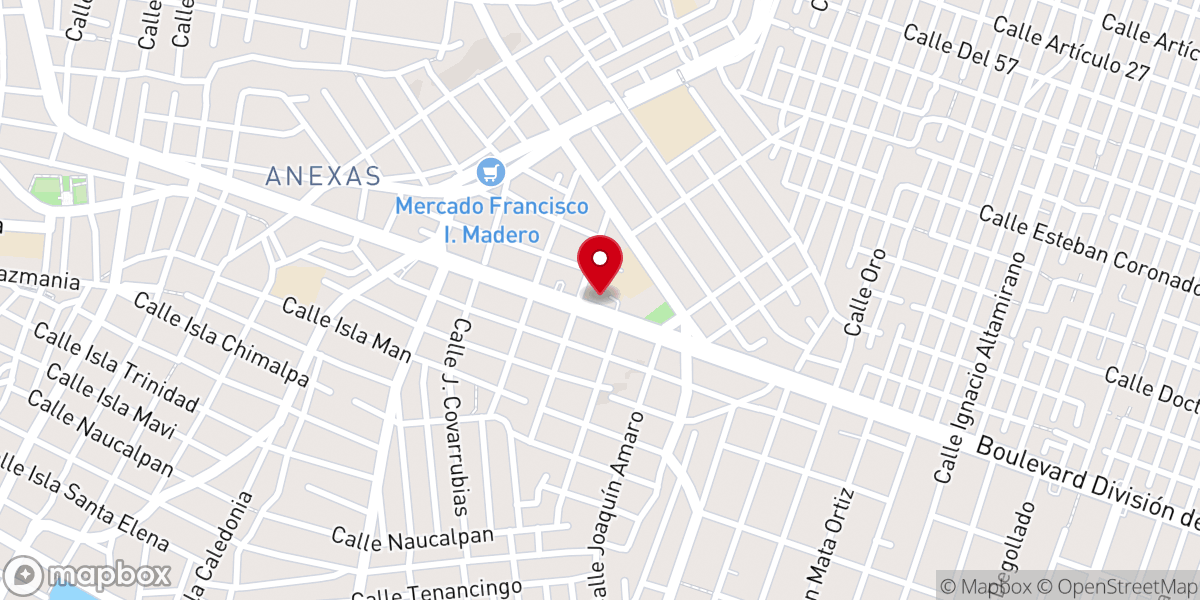 Map showing location of Parroquia Espíritu Santo, JRZ